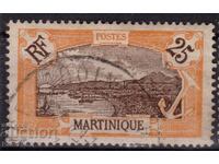 France/Martinique-1922-Редовна-френски военен форт,клеймо