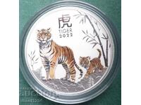 1 oz SILVER 2022 Colorful Lunar Year of the Tiger