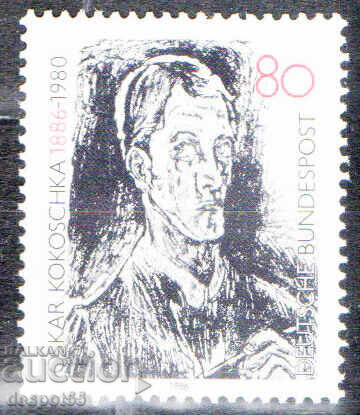 1986. Германия. Оскар Кокошка, художник и поет. 1986. Германия. Оскар Кокошка, художник и поет.