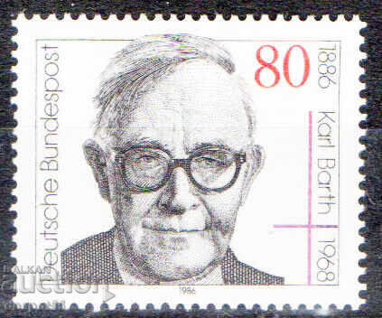 1986. Germania. 100 de ani de la moartea lui Karl Barth, teolog.