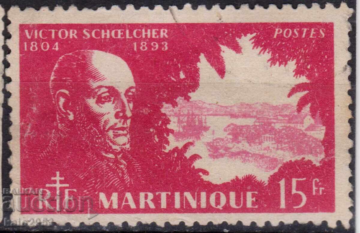 France/Martinique-1945-Редовна-Виктор Шелхер-политик,клеймо