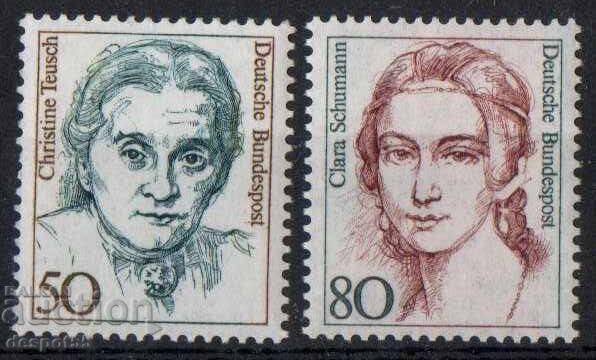 1986. Germany. Famous women. 1986. Germany. Famous women.