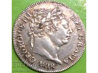 Great Britain 1 Pence 1818 Maundy George III 1760-1820 silver