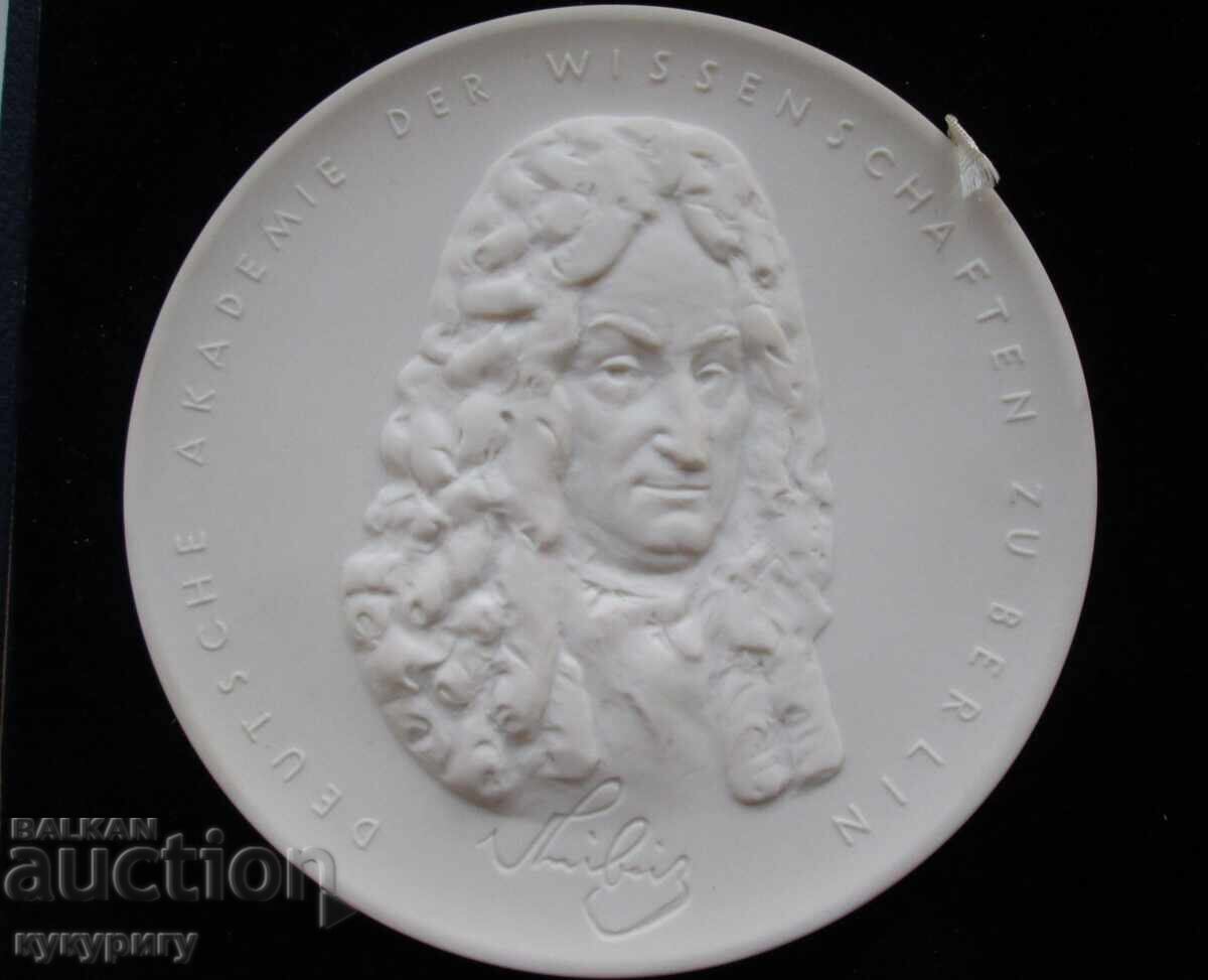 Παράδοση Παλιά Πλακέτα Μεταλλίου Meissen Academy of Sciences GDR Παράδοση Παλιά Πλακέτα Μεταλλίου Meissen Academy of Sciences GDR