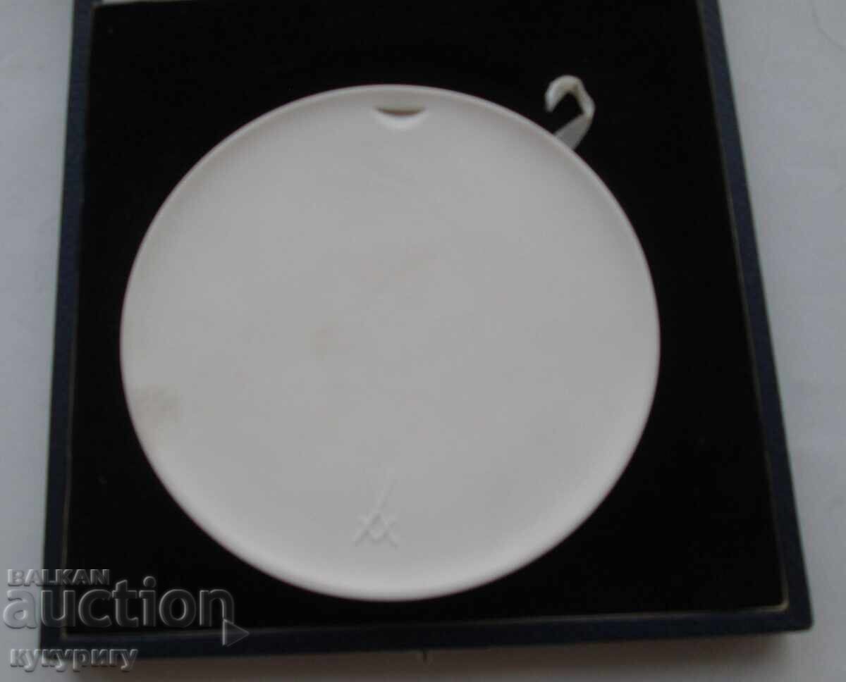 Παλιά Πλακέτα Μεταλλίου Meissen Academy of Sciences GDR - 5 Παλιά Πλακέτα Μεταλλίου Meissen Academy of Sciences GDR - 5