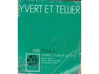 YVERT ET TELLIER - TOME 4 -1988