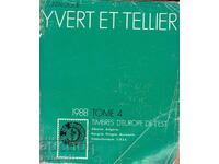 YVERT ET TELLIER - TOME 4 -1988