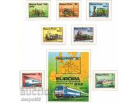 1979 Hungary. Locomotives - Transport Exhibition "IVA`79" +Block