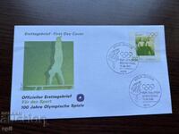 Germany 1996 First Day Cover 100 Years of the Olympic Games