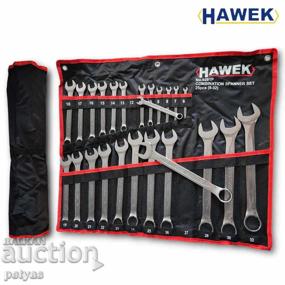 Delivery of Set of combination wrenches 6-32 25 pieces HAWEK Delivery of Set of combination wrenches 6-32 25 pieces HAWEK
