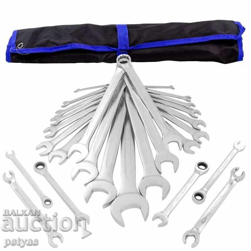 Combination wrench set 27 pieces FORSAGE with price 149.50 BGN | € 76.44 Combination wrench set 27 pieces FORSAGE with price 149.50 BGN | € 76.44