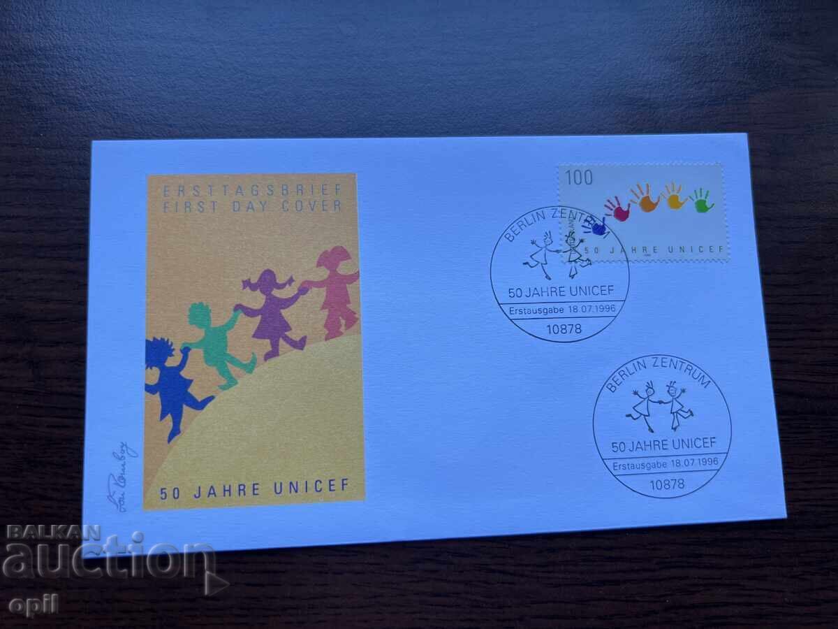 Germany 1996 First Day Cover 50 Years UNICEF Germany 1996 First Day Cover 50 Years UNICEF