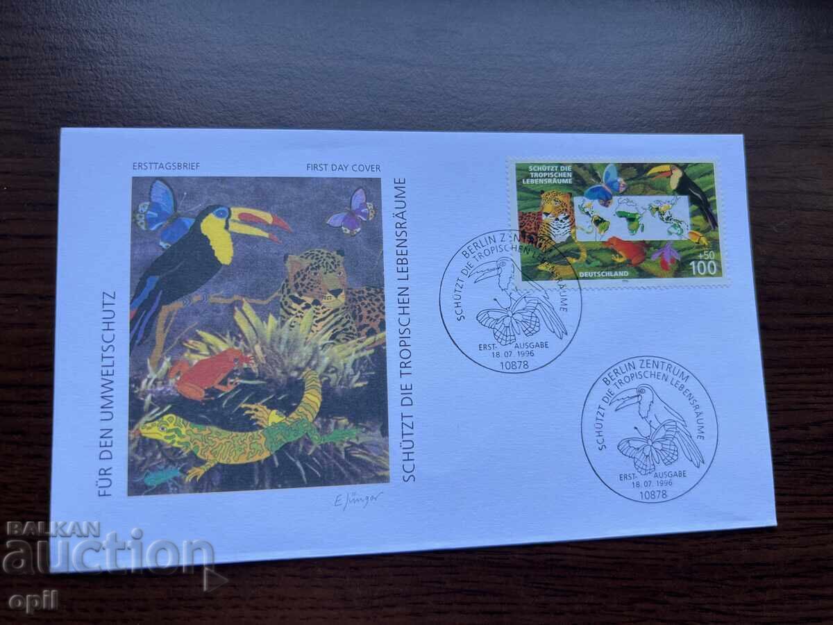 Germany 1996 First Day Cover Environmental Protection Germany 1996 First Day Cover Environmental Protection