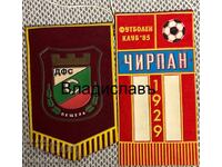 lot of football flags Bulgaria