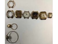 OT1STBZC LOT OF GOLD PLATING FROM WELL PRESERVED RUSSIAN WATCHES