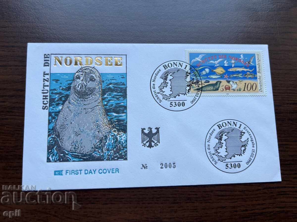 Germany 1990 First Day Cover North Sea Defense