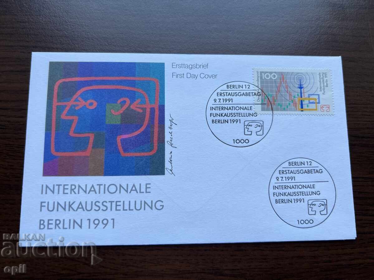 Germany 1991 First Day Cover International Radio Exhibition Germany 1991 First Day Cover International Radio Exhibition