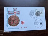 Germany 1990 First Day Cover 800 Years of the Teutonic Order