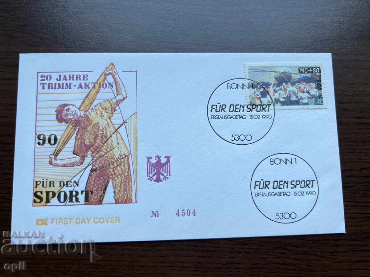 Germany 1990 First Day Cover Sports Germany 1990 First Day Cover Sports
