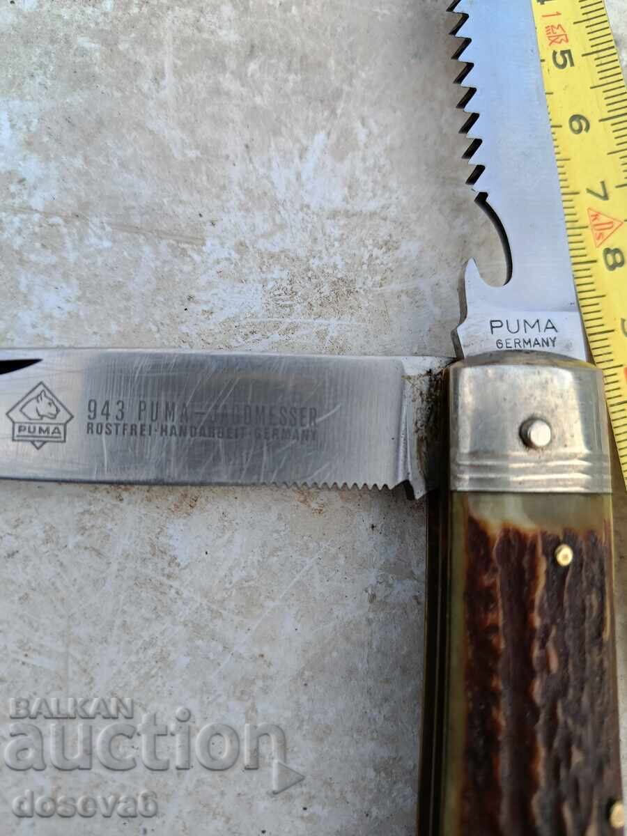 Old folding knife "PUMA" 70 - 80 years of the 20th century. with price 590.00 BGN | € 301.66 Old folding knife "PUMA" 70 - 80 years of the 20th century. with price 590.00 BGN | € 301.66