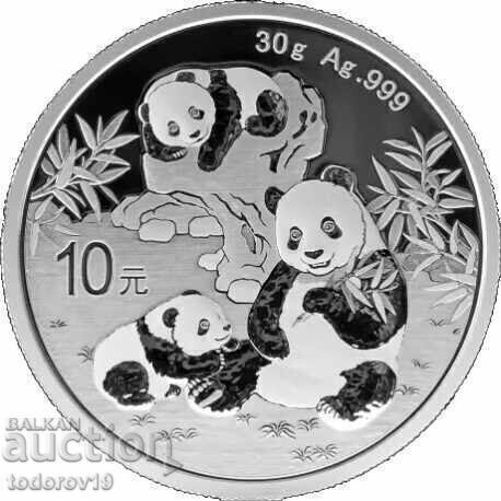 30 gr. Silver Chinese Panda 2025 30 gr. Silver Chinese Panda 2025