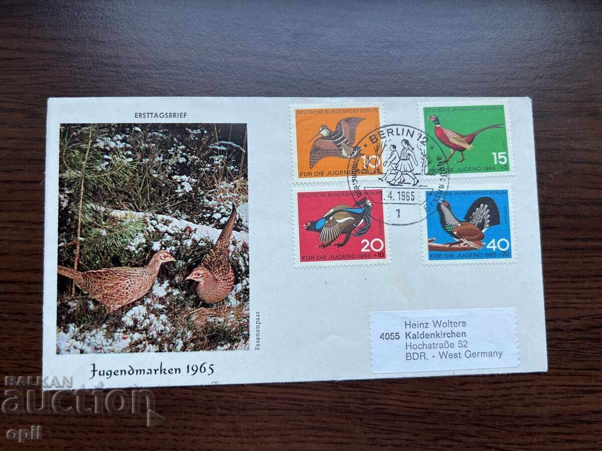 Germany 1965 First Day Cover Youth Stamps Germany 1965 First Day Cover Youth Stamps