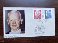 Germany 1964 First Day Cover Heinrich Lübke