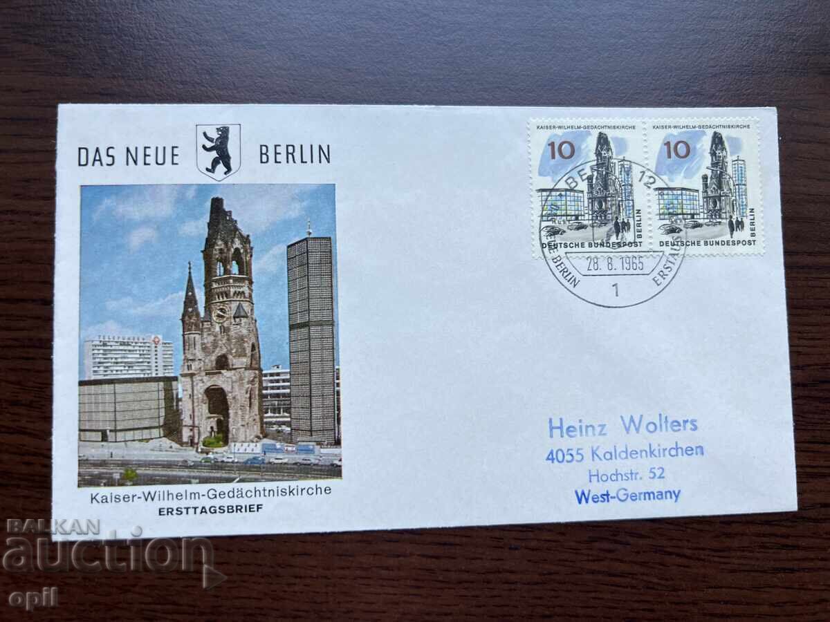 Germany 1965 First Day Cover New Berlin Germany 1965 First Day Cover New Berlin