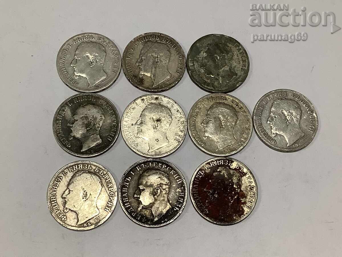 Delivery of Bulgaria 2 leva 1891 and 1894 LOT 10 pieces Delivery of Bulgaria 2 leva 1891 and 1894 LOT 10 pieces