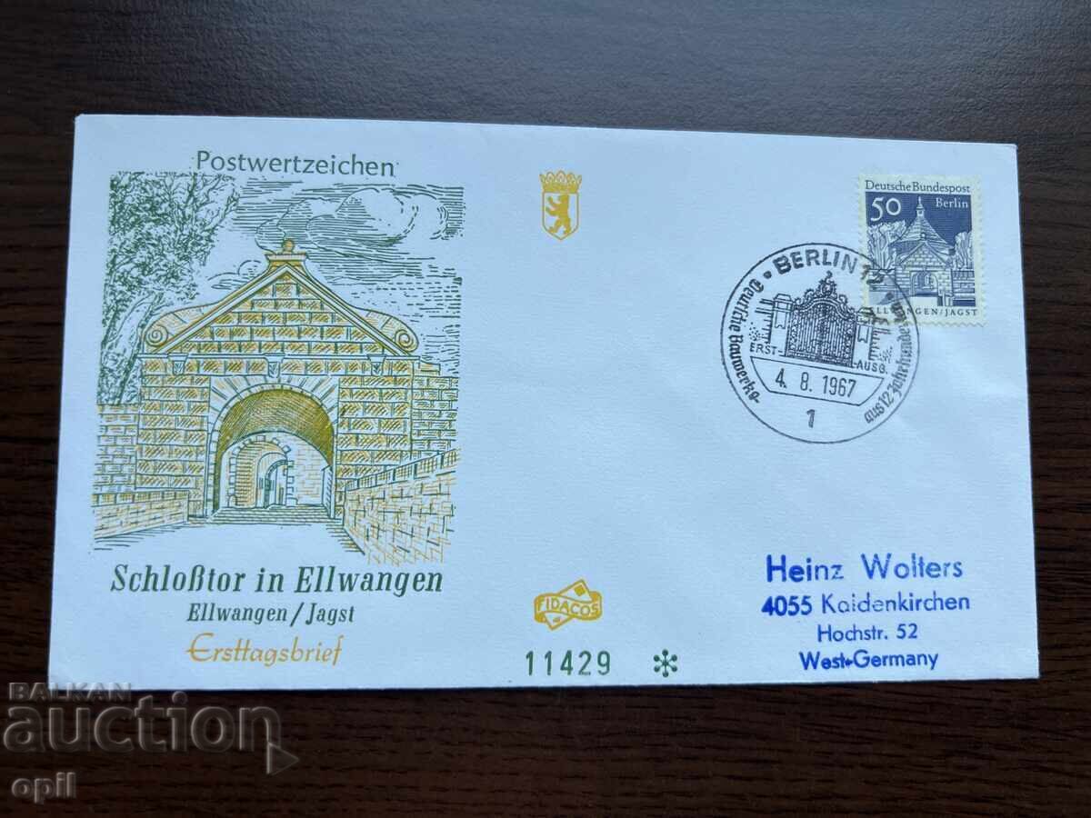 Germania 1967 Poarta Castelului Elwangen - Berlin Germania 1967 Poarta Castelului Elwangen - Berlin