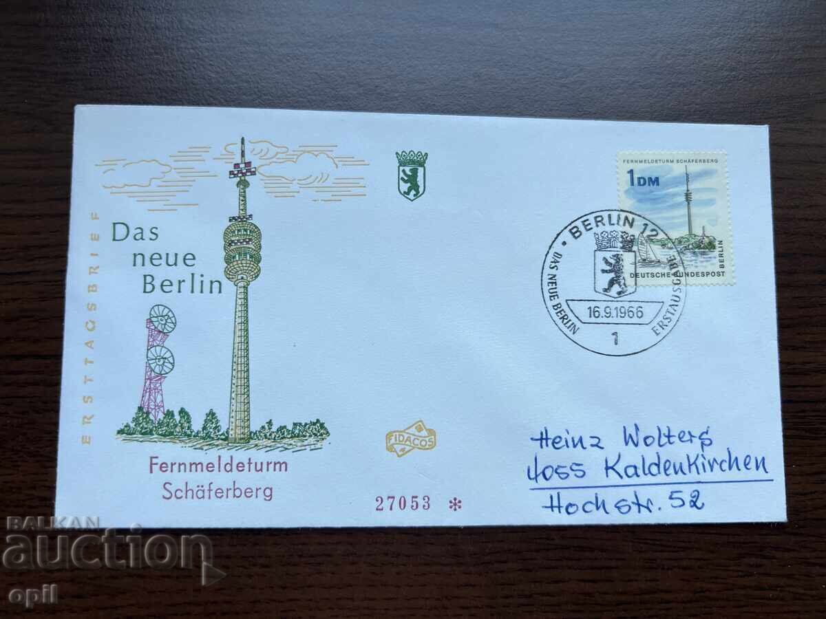 Germany 1966 New Berlin - Telecommunications Tower Germany 1966 New Berlin - Telecommunications Tower