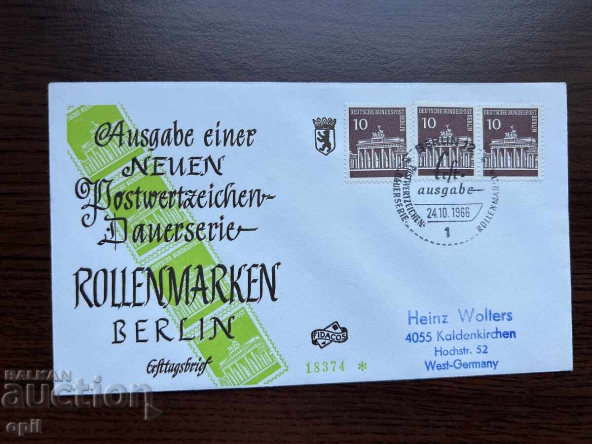 Germany 1966 Final Series Roll Stamps Berlin Germany 1966 Final Series Roll Stamps Berlin