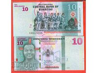 ESWATINI ESWATINI SWAZILAND SWAZILAND 10 issue 2024 NEW UNC