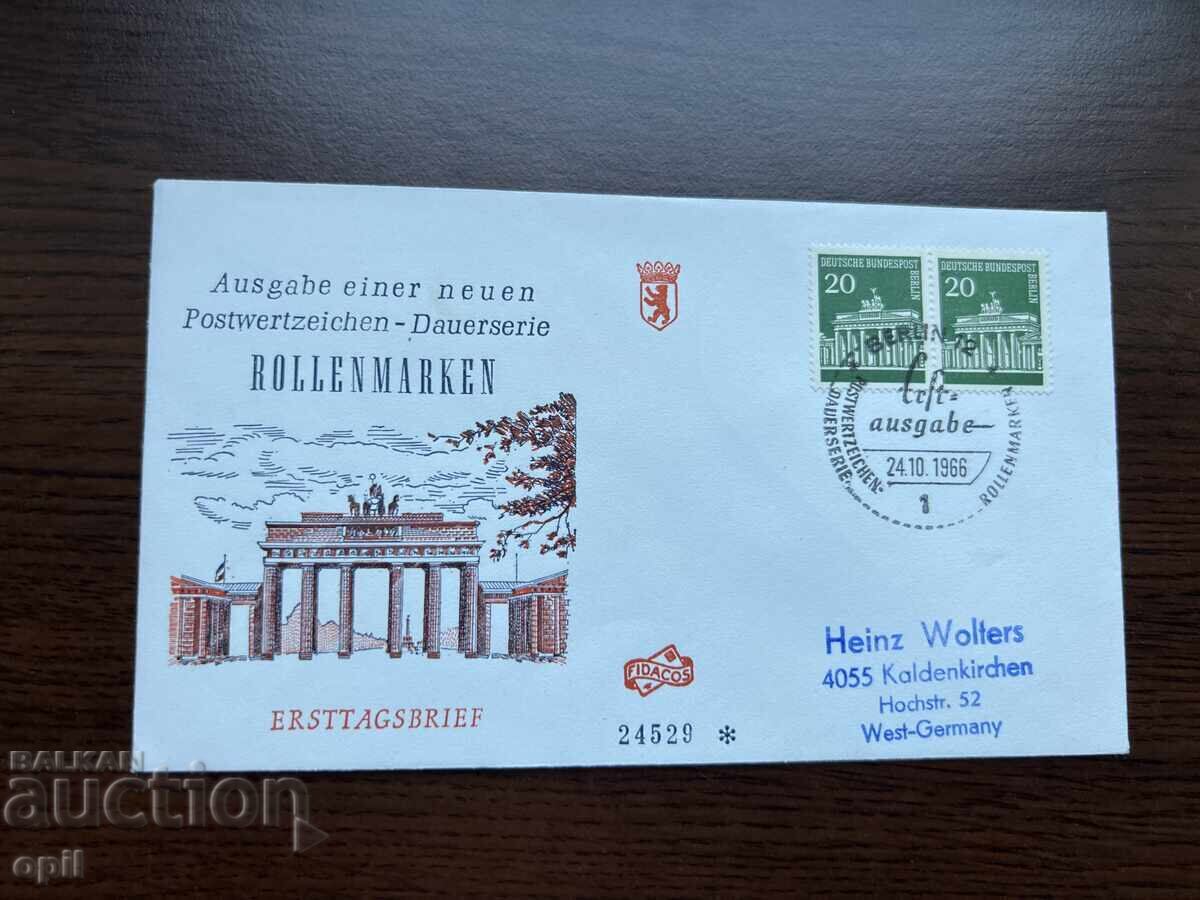 Germany 1966 Final Series Roll Stamps Berlin Germany 1966 Final Series Roll Stamps Berlin