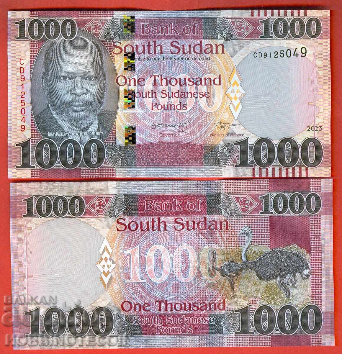 SOUTH SUDAN SOUTH SUDAN 1000 SUDANESE PAUNDS 2023 NEW UNC SOUTH SUDAN SOUTH SUDAN 1000 SUDANESE PAUNDS 2023 NEW UNC