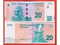 ZIMBABWE ZIMBABWE 20 ZIG număr - numărul 2024 NOU UNC