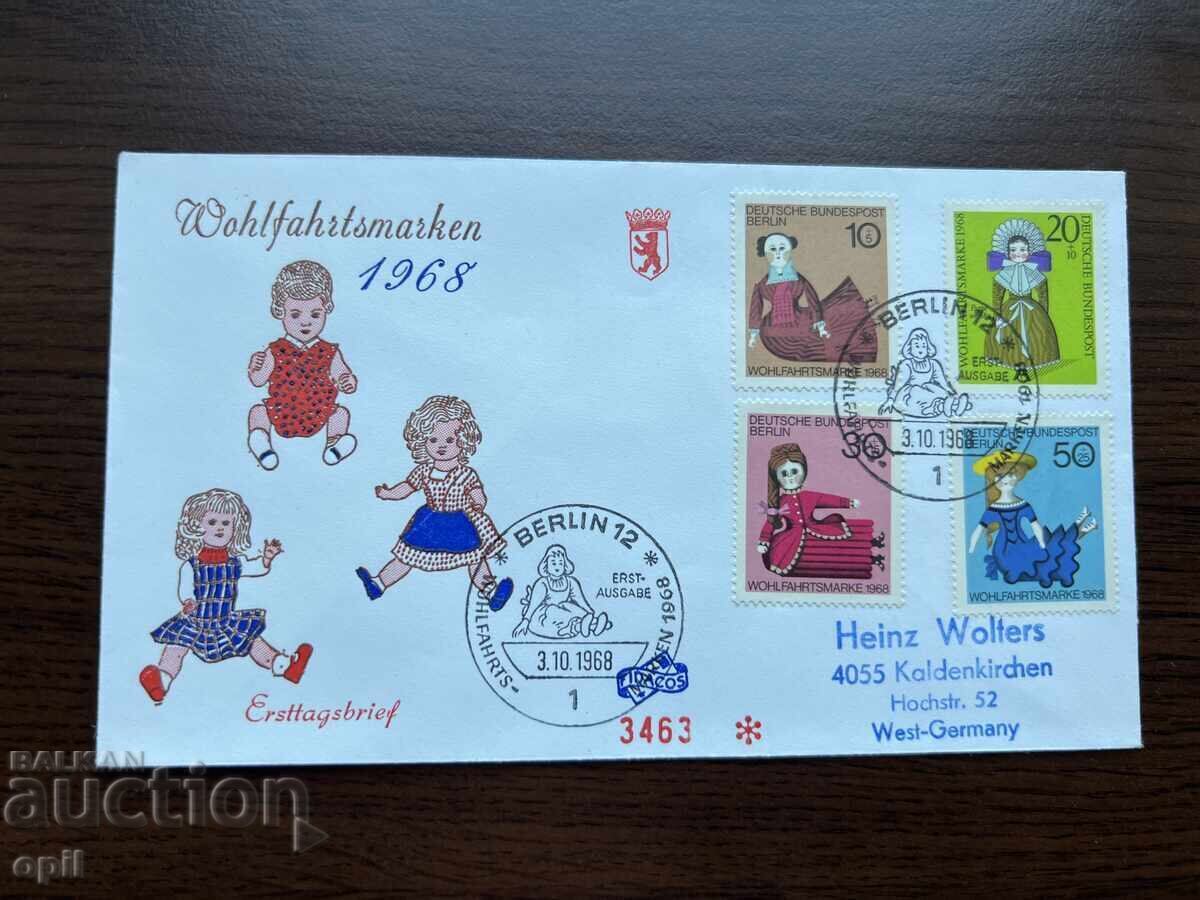 Germany 1968 Social Stamps Berlin Germany 1968 Social Stamps Berlin