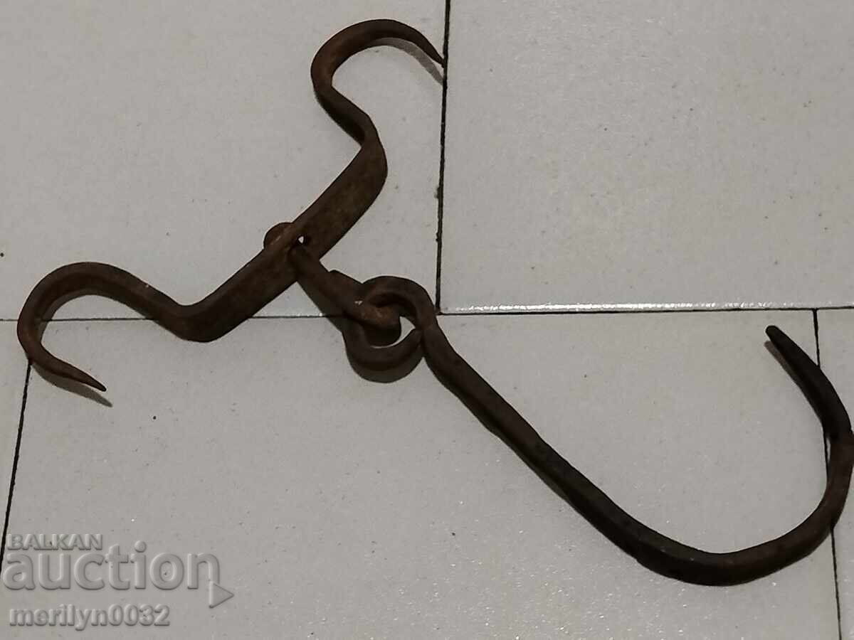Old hook, wrought iron hook with price 39.00 BGN | € 19.94 Old hook, wrought iron hook with price 39.00 BGN | € 19.94