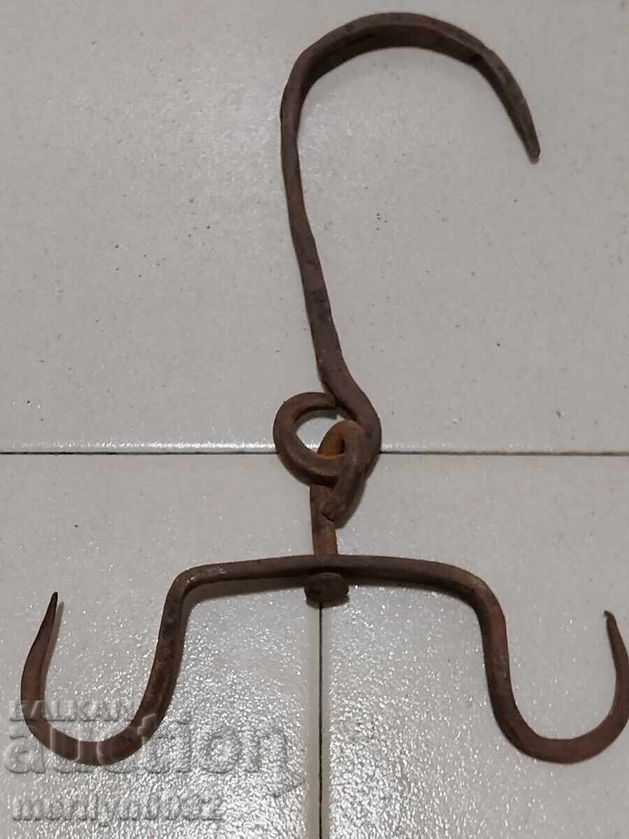 Old hook, wrought iron hook Old hook, wrought iron hook