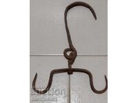 Old hook, wrought iron hook