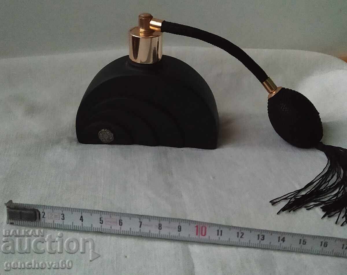 Art Deco black frosted perfume bottle - 5 Art Deco black frosted perfume bottle - 5