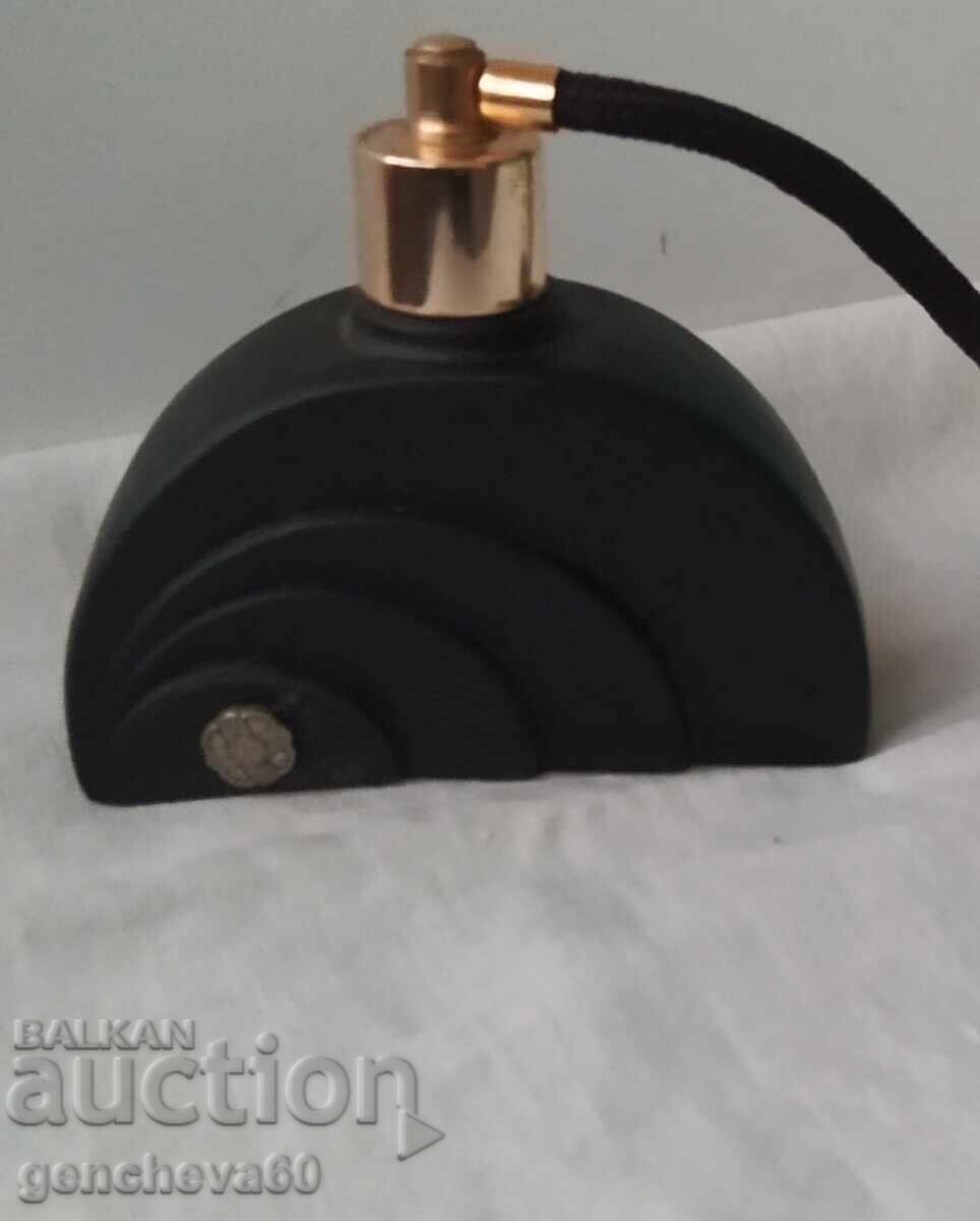 Art Deco black frosted perfume bottle - 6 Art Deco black frosted perfume bottle - 6