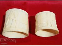 Napkin holder set - bone