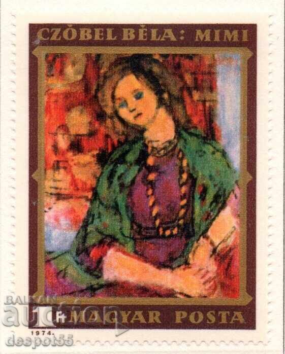 1974. Hungary. 91st anniversary of the birth of Béla Csóbel.
