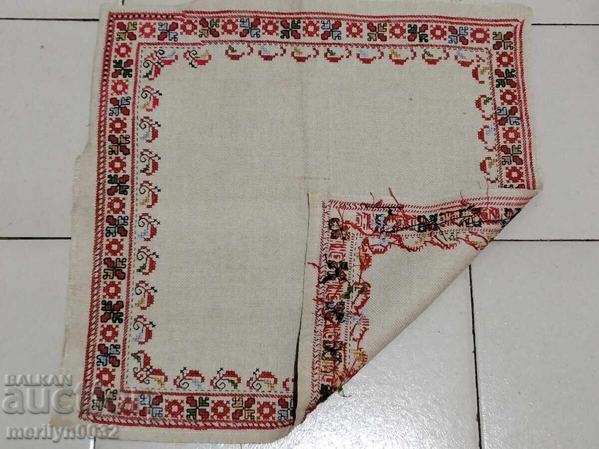 Old embroidered check, tablecloth, milo, Bulgarian embroidery with price 40.00 BGN | € 20.45 Old embroidered check, tablecloth, milo, Bulgarian embroidery with price 40.00 BGN | € 20.45