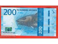 ΝΟΡΒΗΓΙΑ NORGE 200 Krone έκδοση τεύχος 2016 NEW UNC