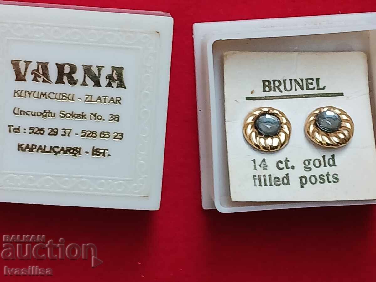 Auction  Bulgarian gold-plated earrings