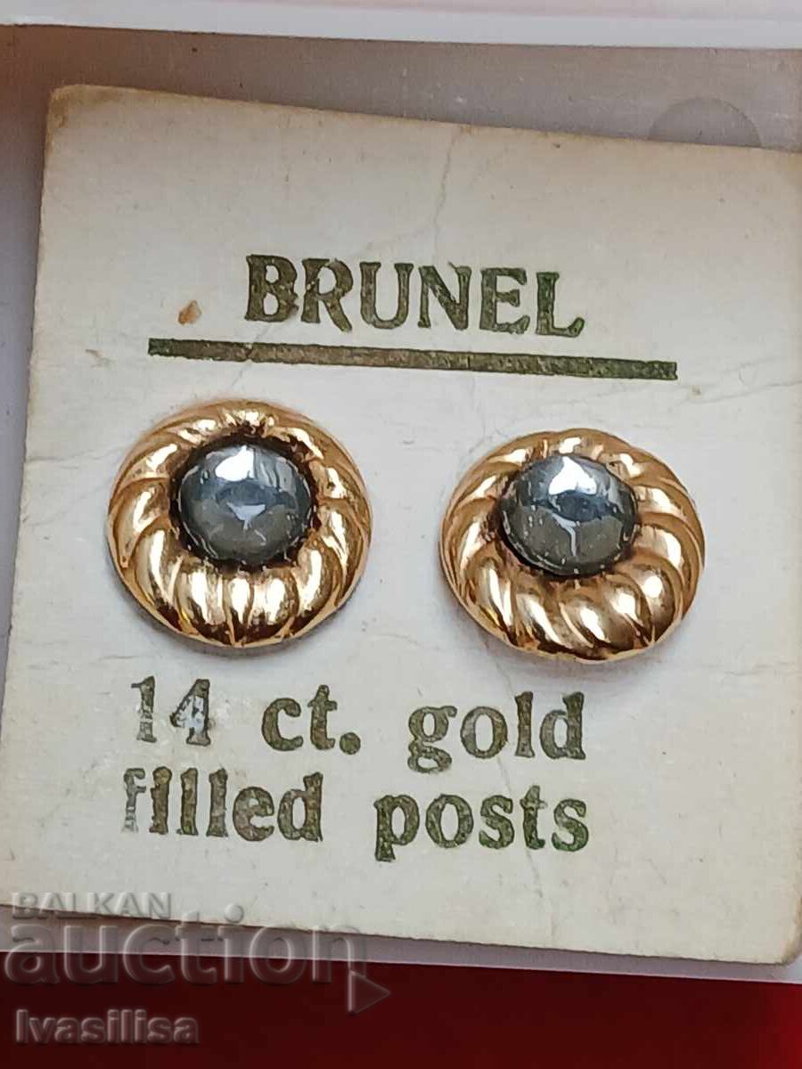 Bulgarian gold-plated earrings