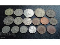 Coins Great Britain - 17 pieces