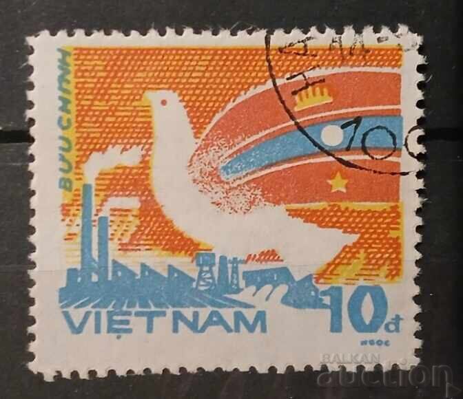 Σφραγίδα Βιετνάμ 1984 Birds/Buildings